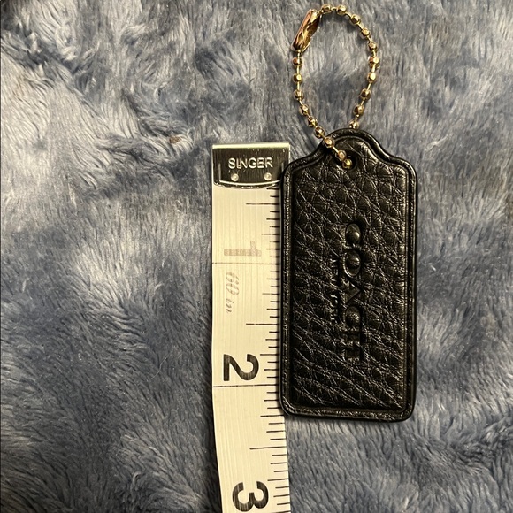 Coach Black Leather Tag - Picture 5 of 5